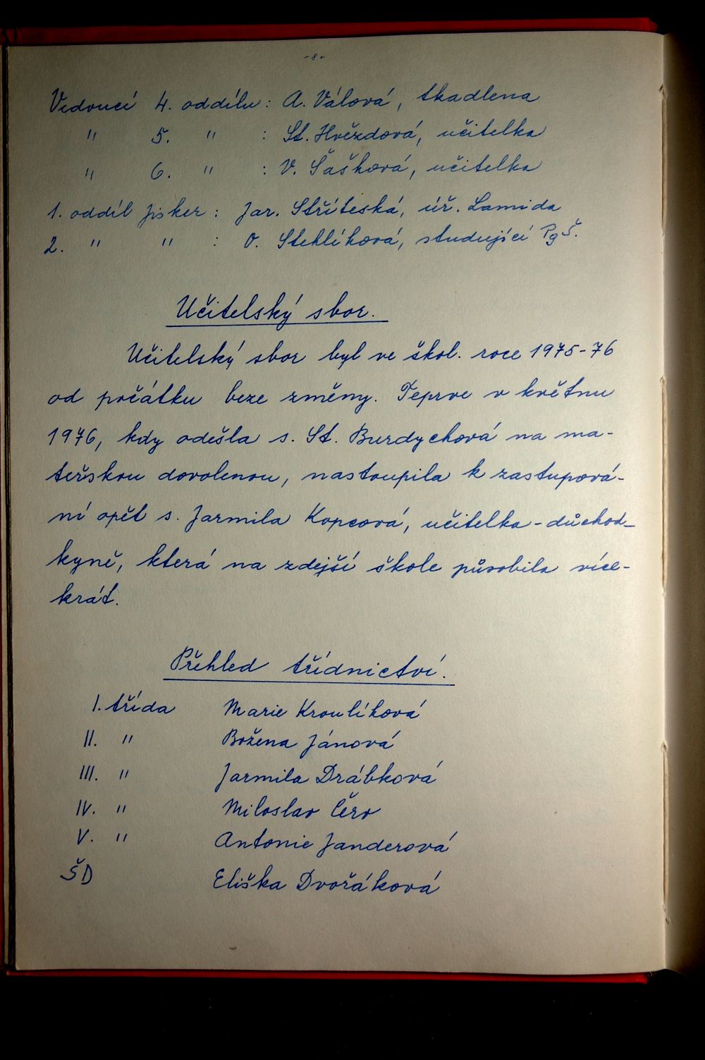 Školní kronika (1970 - 1985) - 8.strana