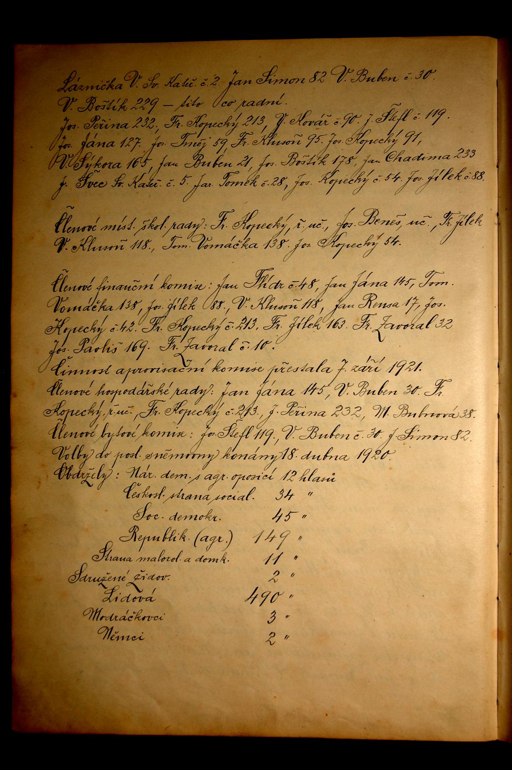 Kronika obce Lubná (1930 - 1980) - 6.strana