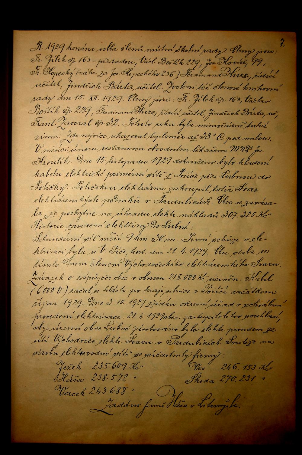 Kronika obce Lubná (1930 - 1980) - 15.strana