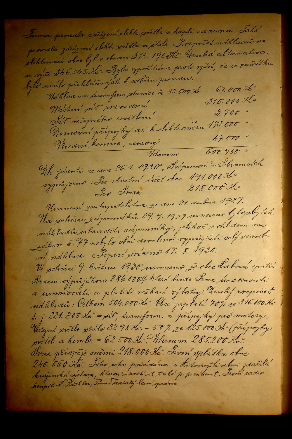 Kronika obce Lubná (1930 - 1980) - 16.strana